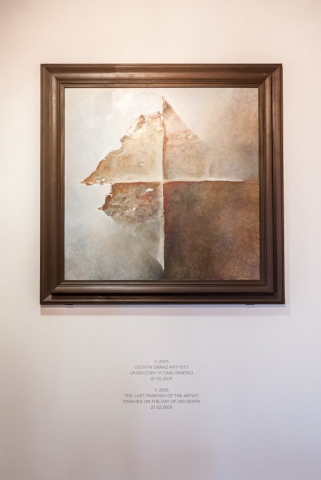 Ostatni obraz ukończony przez Beksińskiego w dniu jego śmierci.