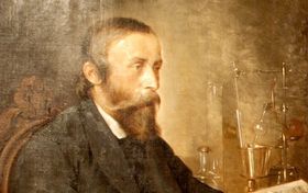 Ignacy Łukasiewicz - portret mężczyzny z wąsami i brodą